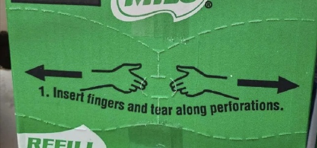 I've done this many times without perforations and I never torn anything