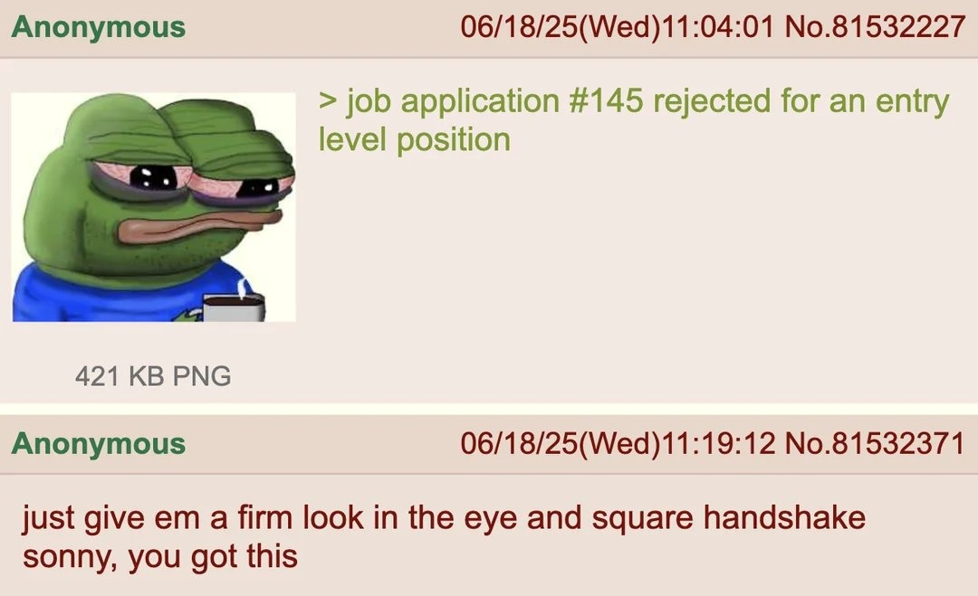 Anon needs a job