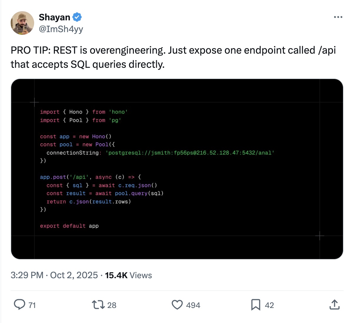 stop over engineering
