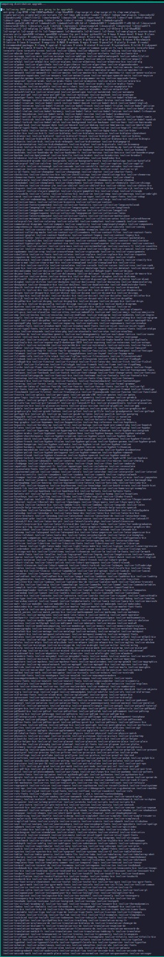 zypper (from openSUSE TumbleWeed) showing 2029 packages to be updated.