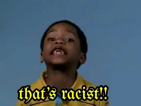 “that's racists!!” in Fraktur